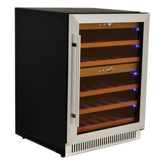 Vinovero 23-inch Dual Zone Wine Cooler with 40 Bottle Capacity and Stainless Steel Door