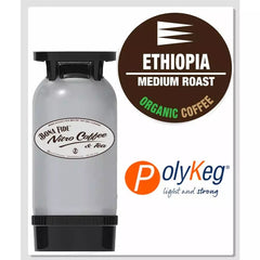 Organic Ethiopia Yirgacheffe Nitro Coffee 5 Gal BIK Keg Polykeg - www.yourespressomachines.com