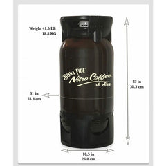 Organic Nitro Vanilla Coffee PET 5 Gal Keg - www.yourespressomachines.com